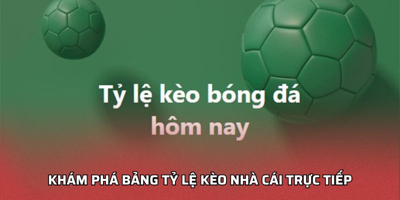 Khám phá bảng tỷ lệ kèo nhà cái trực tiếp